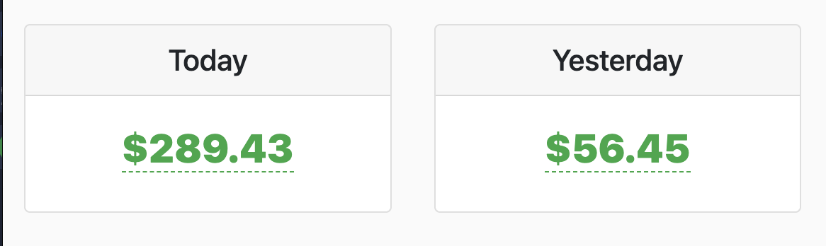 WarriorPlus income dashboard screenshot
