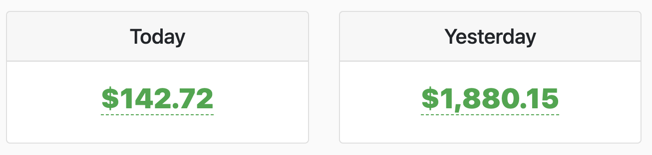 WarriorPlus income results screenshot